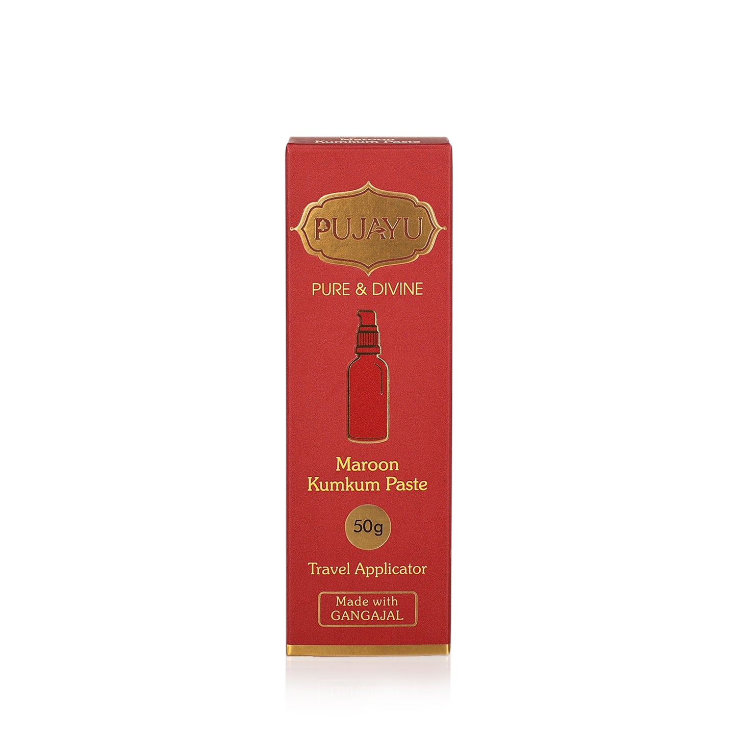 Maroon Kumkum Paste - Travel Applicator